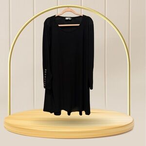Simpli Elegant Black Long Sleeve Dress